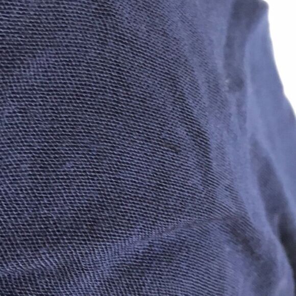 Misa Los Angeles Embroidered Dress Size S Navy Blue Rayon White Embroidery - Picture 15 of 15